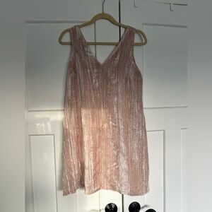 Brand new loft dress! Tags are still on! Light pink velvet